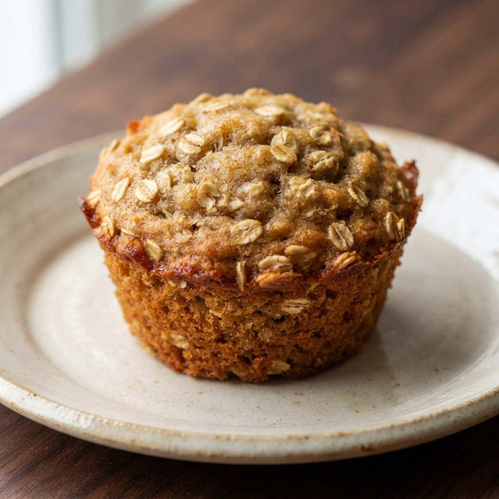 Morning Banana Oat Muffins