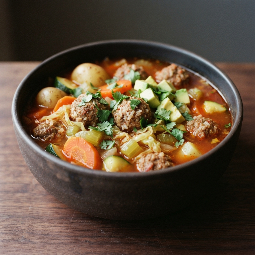 Mama’s Classic Albondigas Meatball Soup