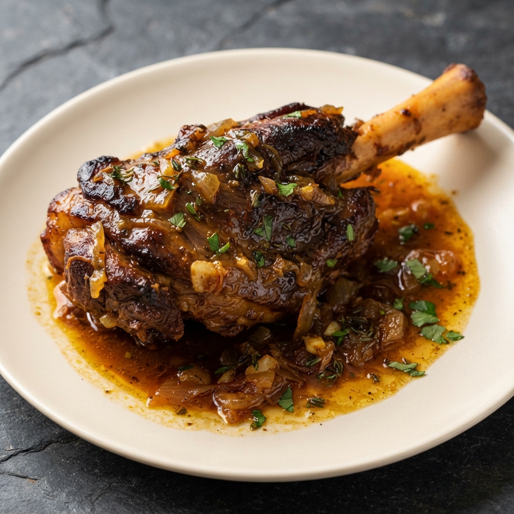 Flavorful Persian Braised Lamb Shanks