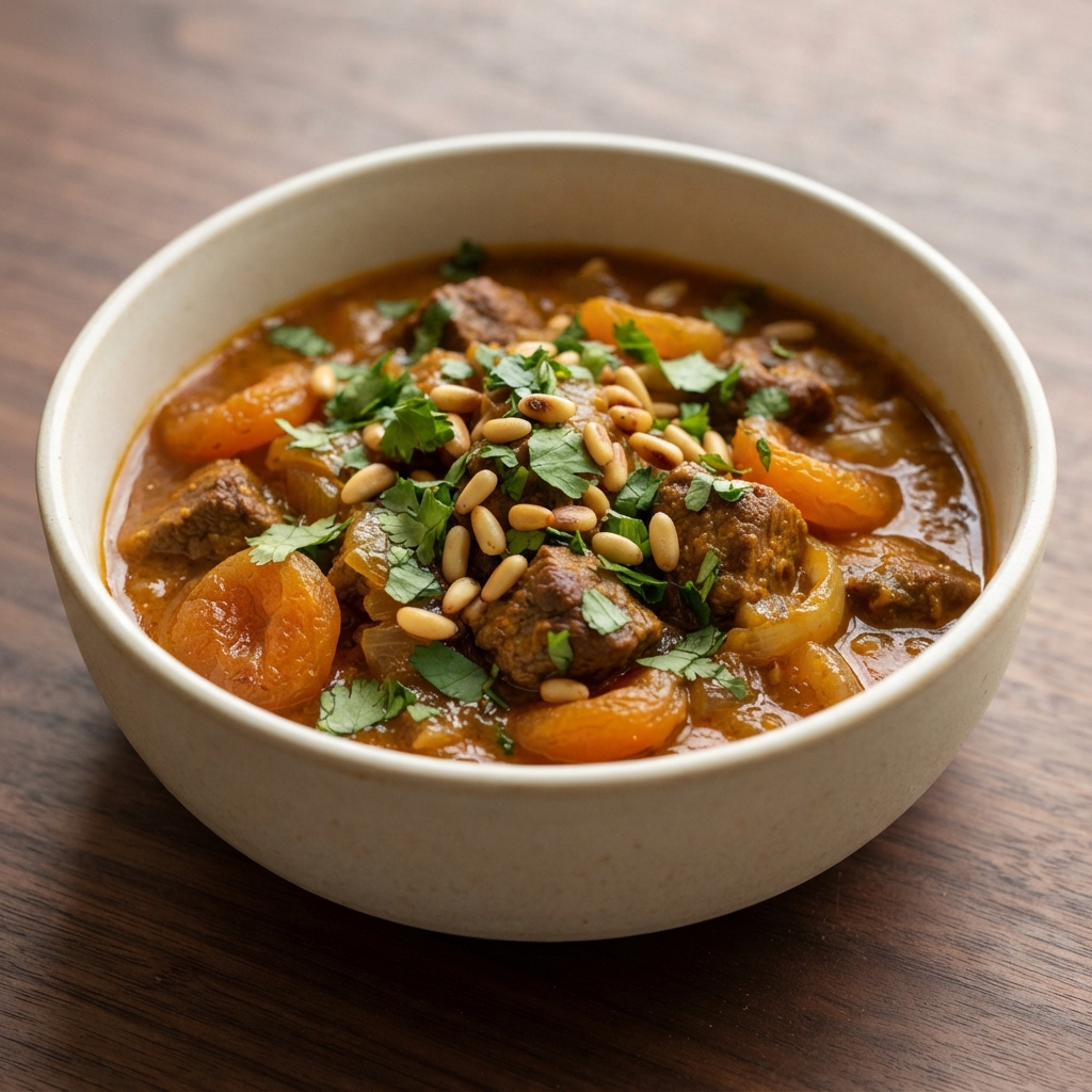 Apricot-Studded Moroccan Lamb Stew