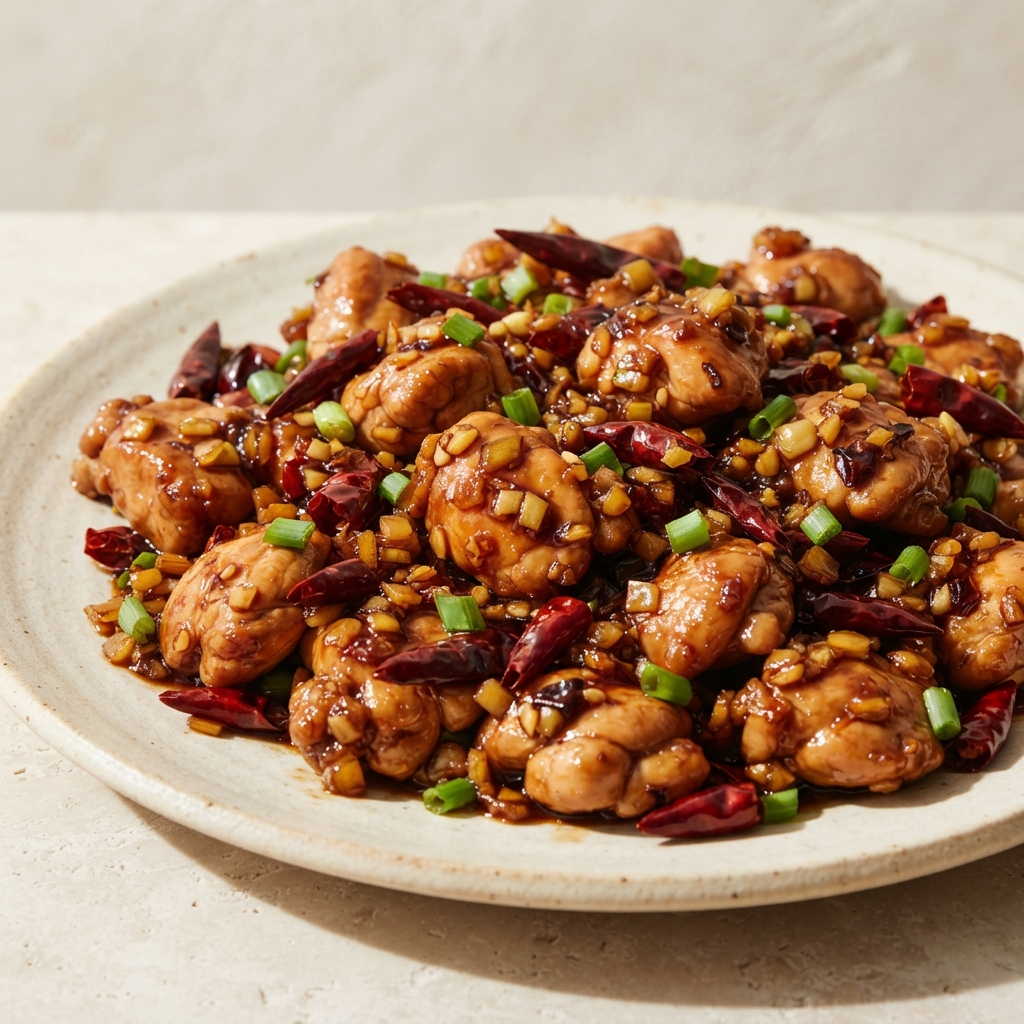 Spicy Hunan Chicken Thigh Stir-Fry
