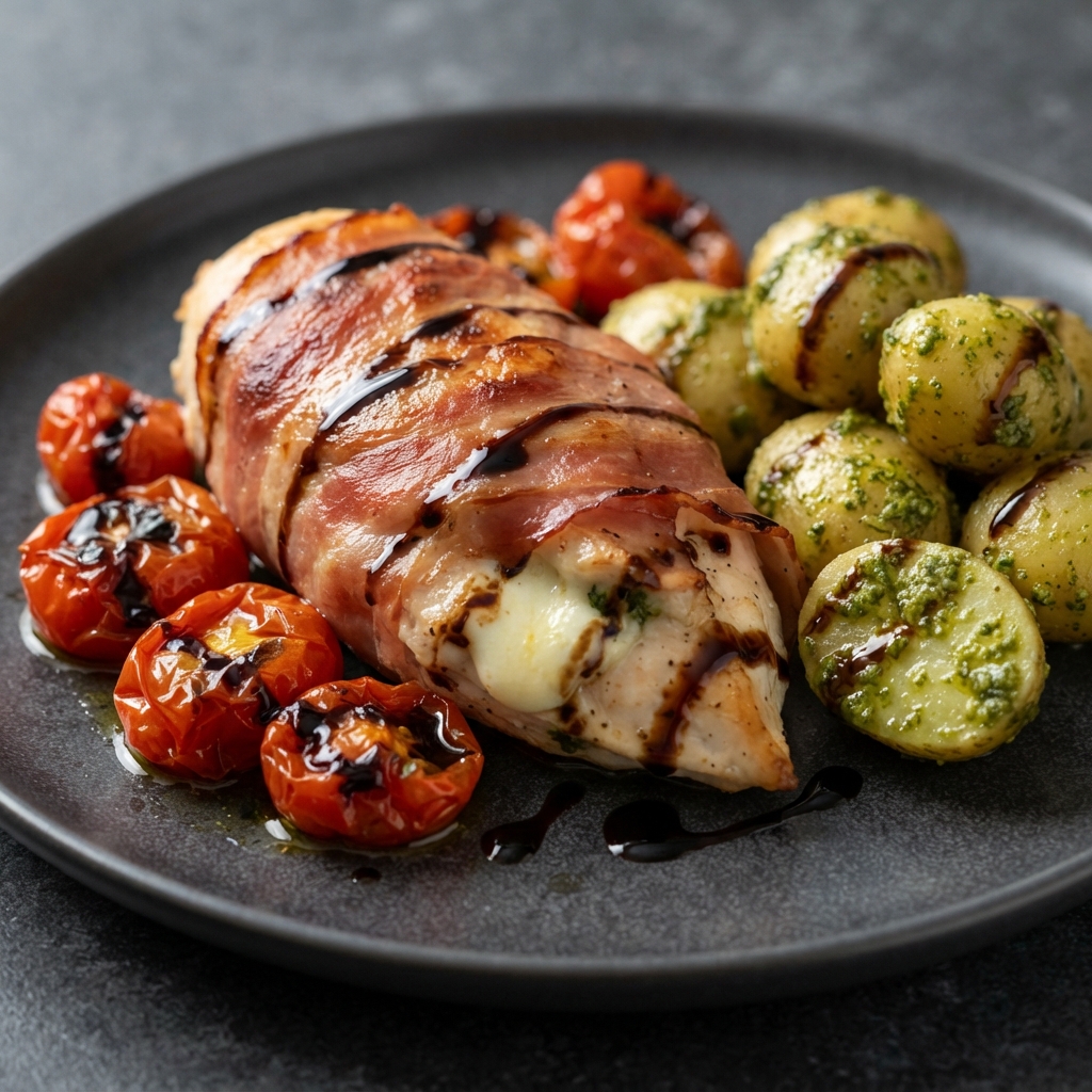 Italian Chicken with Pesto Potatoes