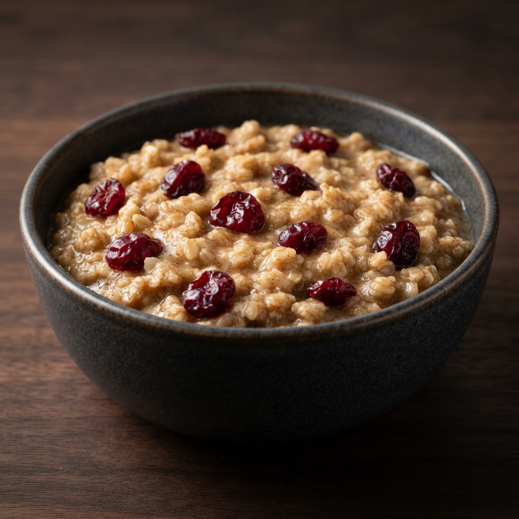 Brown Sugar, Cinnamon & Cranberry Steel-Cut Oatmeal
