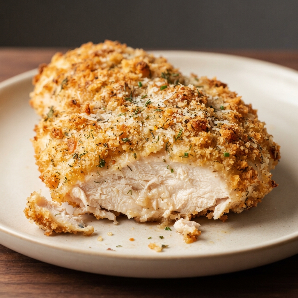 Crispy Ranch-Parmesan Baked Chicken