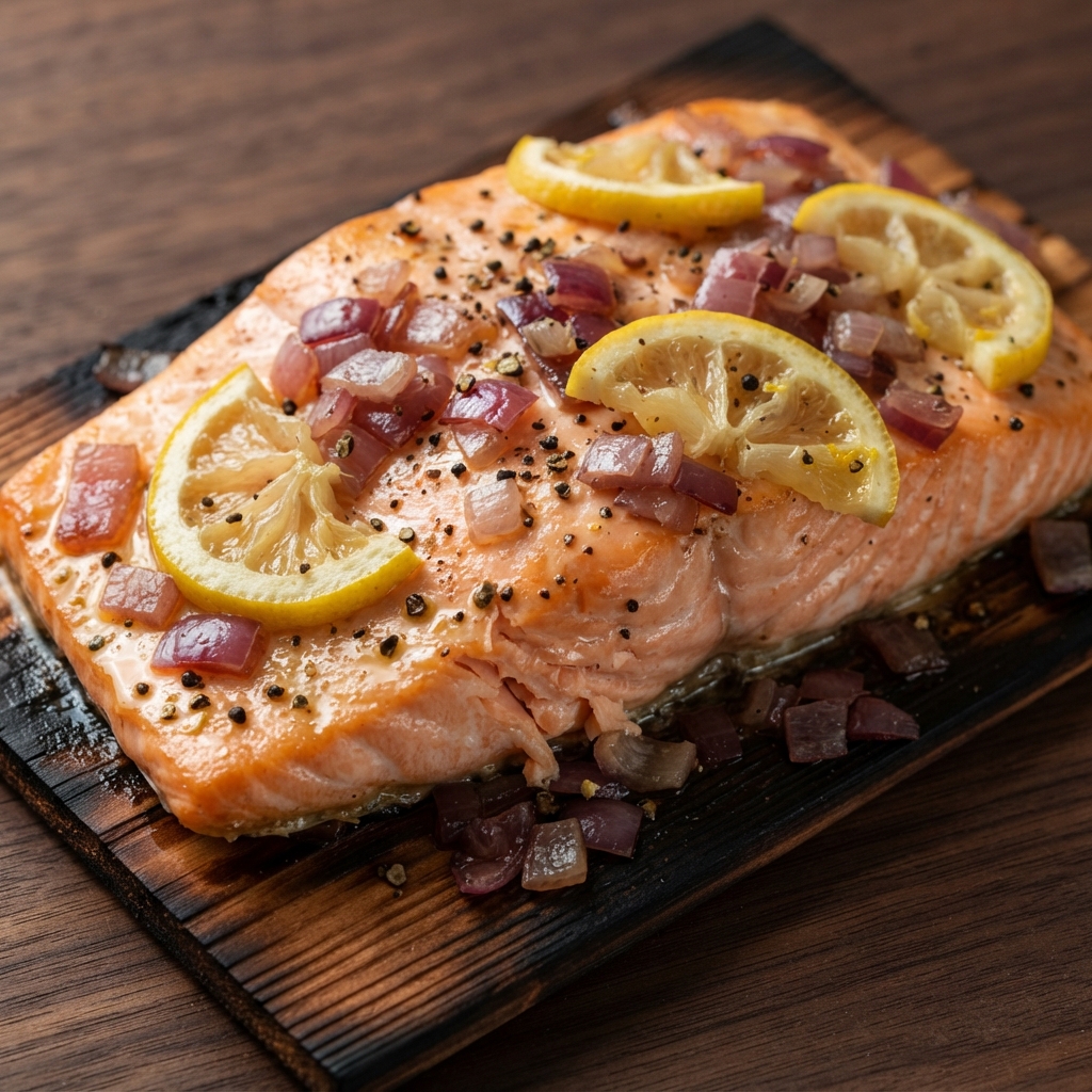 Canadian Cedar-Planked Salmon