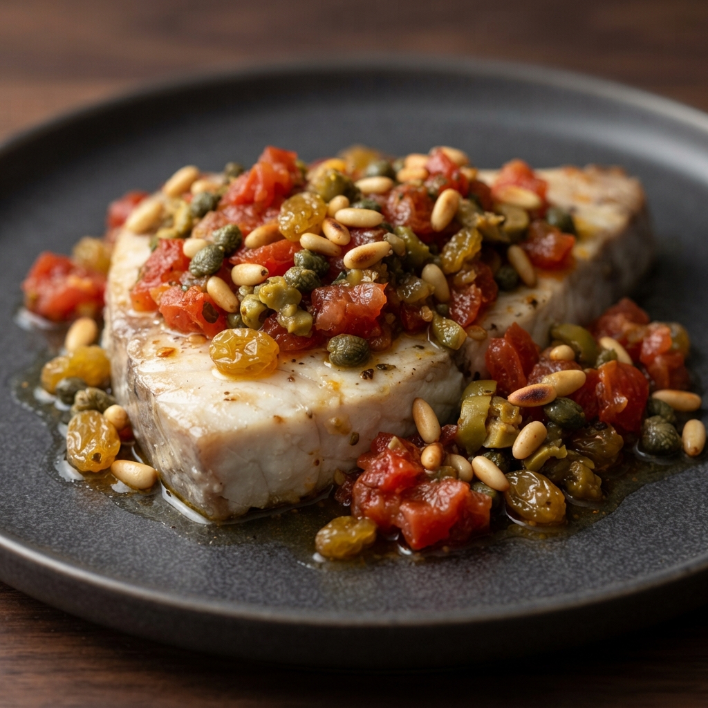 Swordfish a la Siciliana