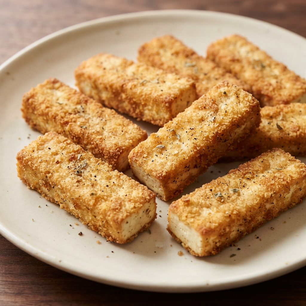 Crispy Breaded Tofu with Gentle Spice