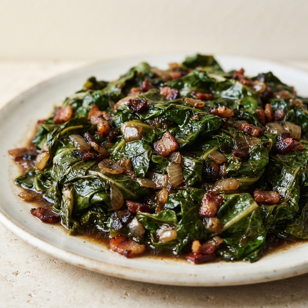 Bacon-Braised Turnip Greens