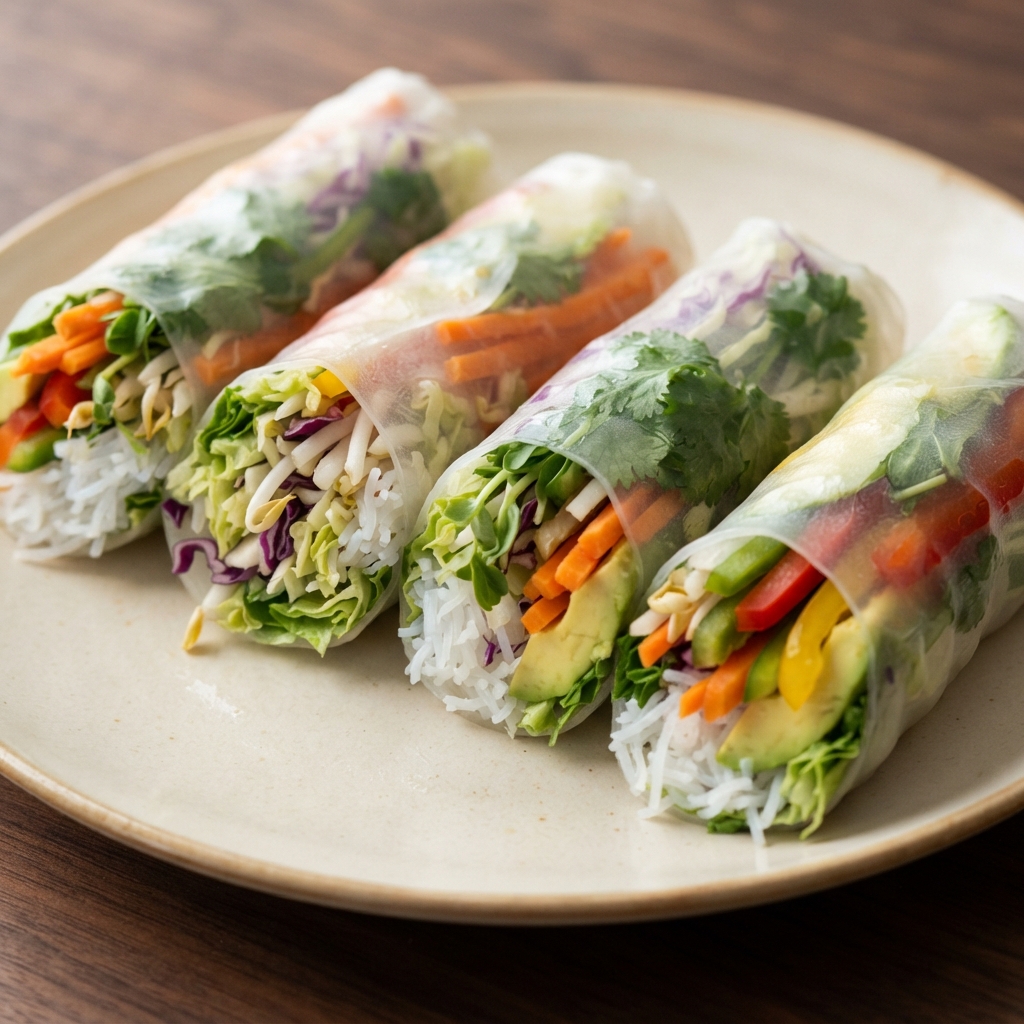 Fresh Veggie-Packed Summer Rolls