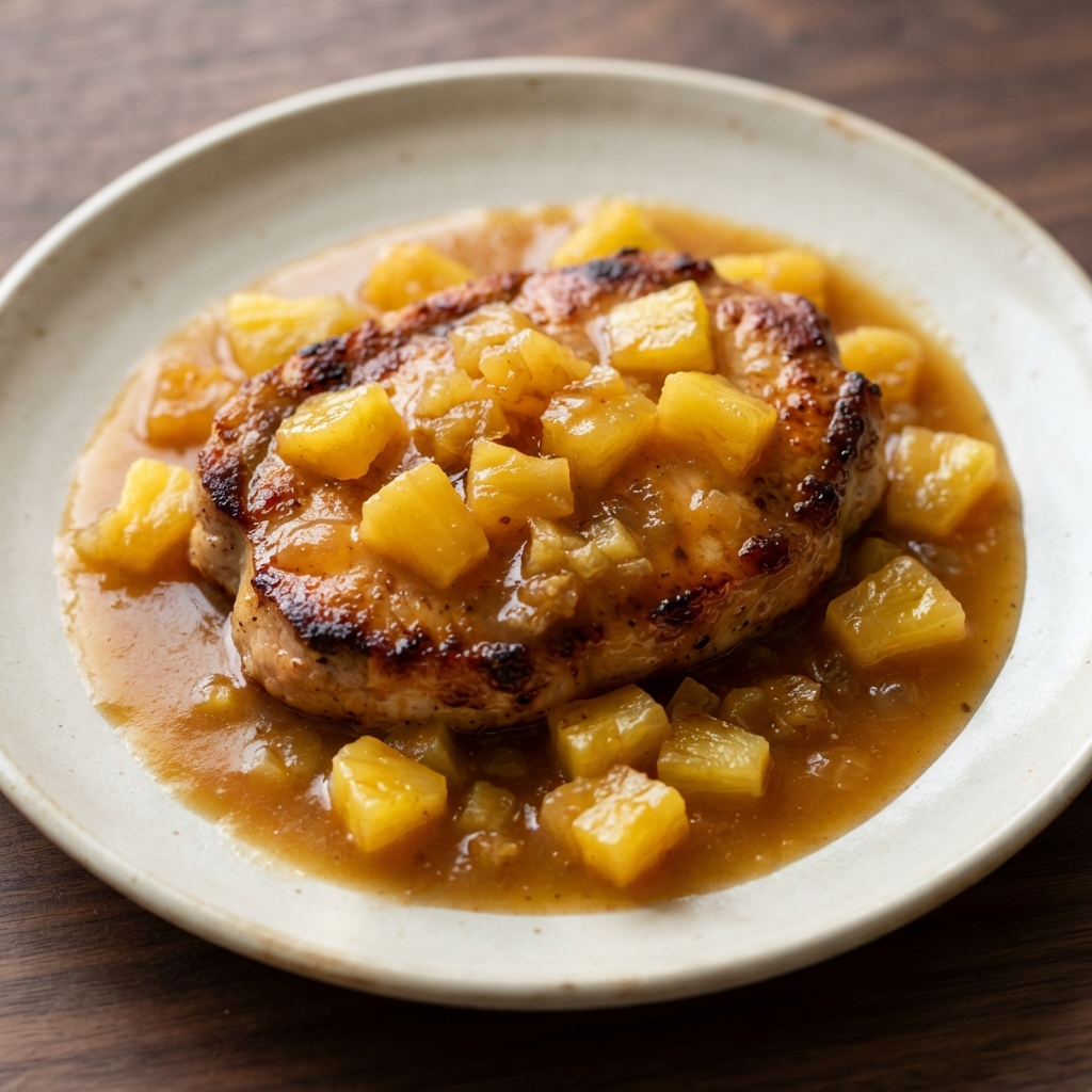 Pork Chops with Pineapple Sauce