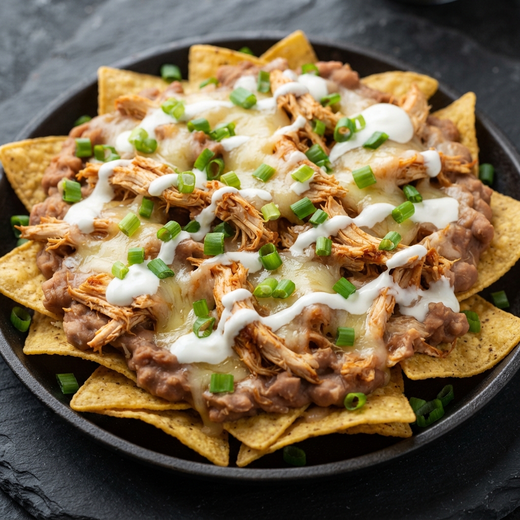 Steven's Oven-Baked Chicken Nachos