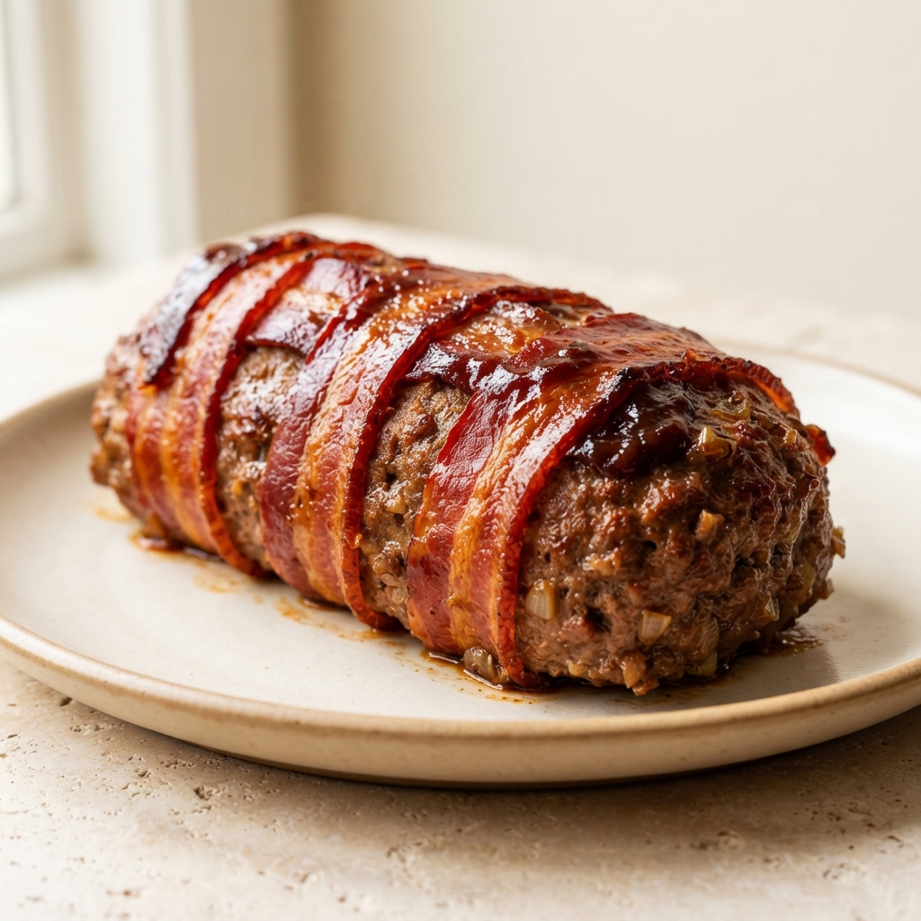 BBQ Bacon-Wrapped Meatloaf