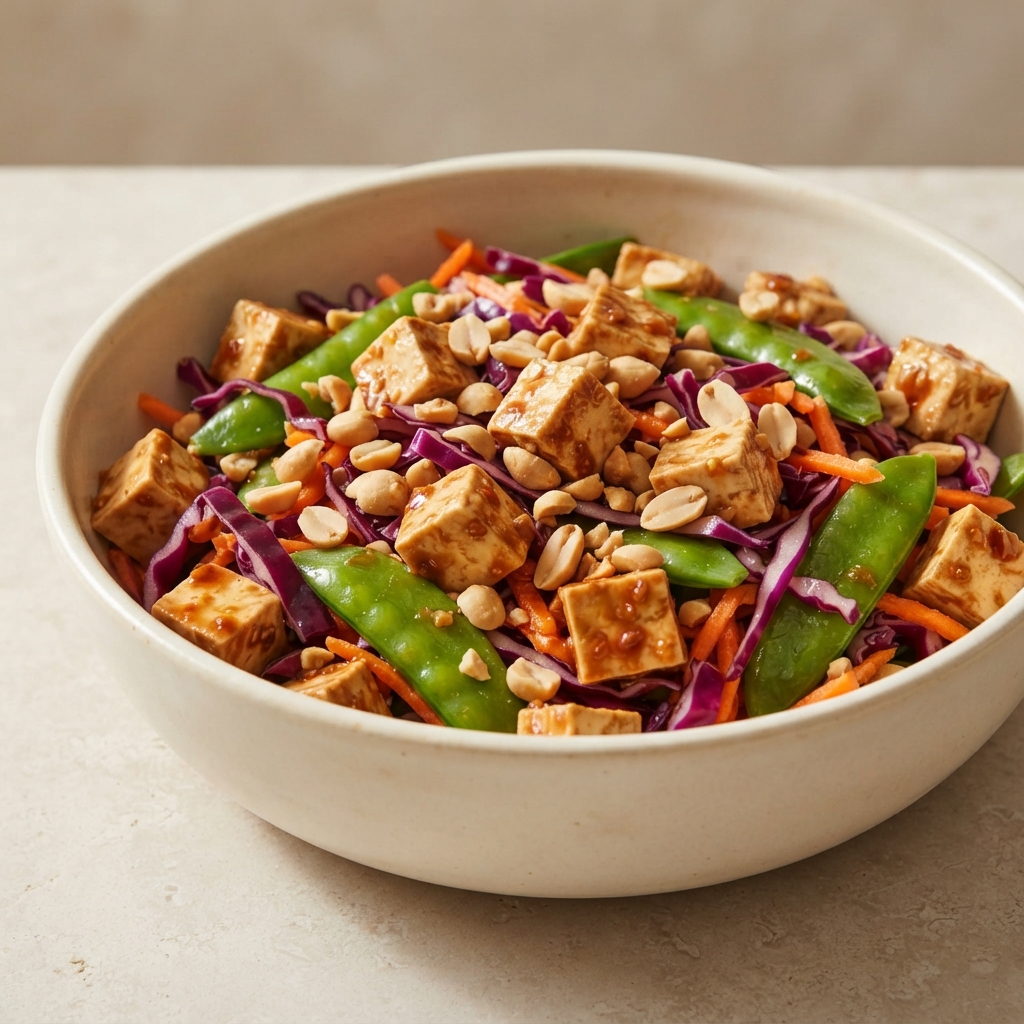 Crunchy Ginger-Soy Tofu Salad