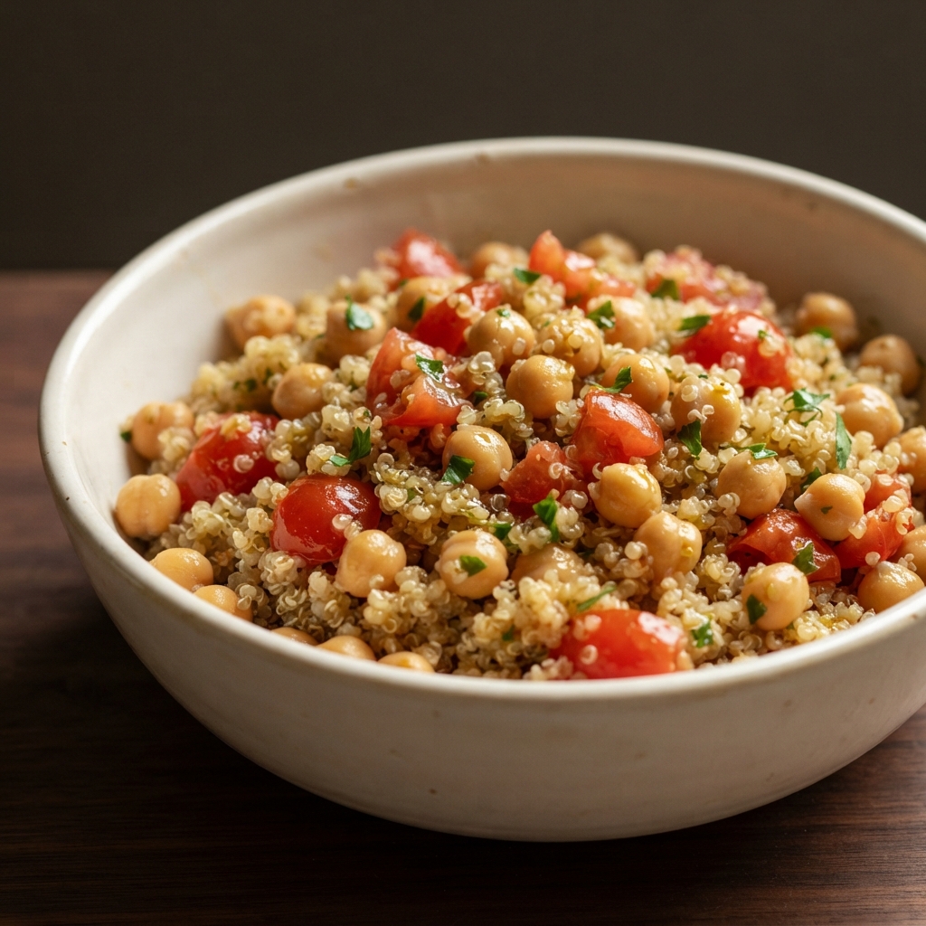 Tomato-Chickpea Quinoa Bowl