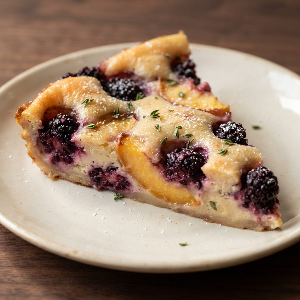 Chef John's Peach and Blackberry Flognarde