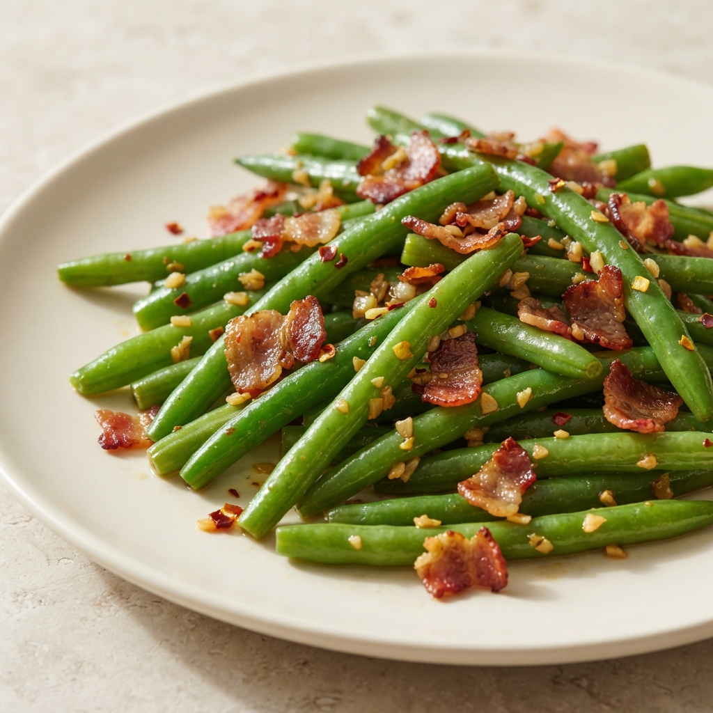 Green Bean and Bacon Saute