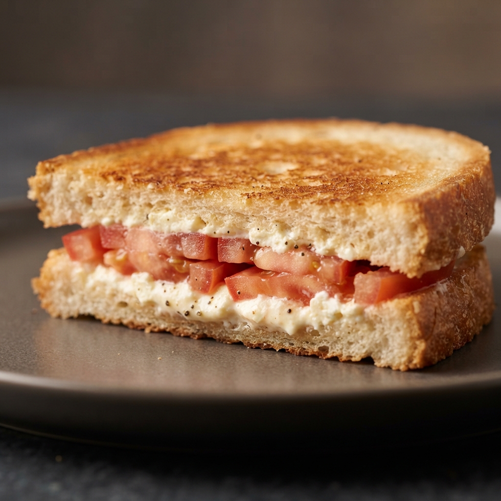 Grilled Tomato and Feta Sandwich