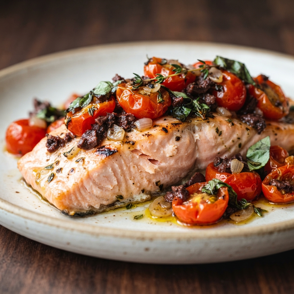 Mediterranean Salmon in Foil Parcels