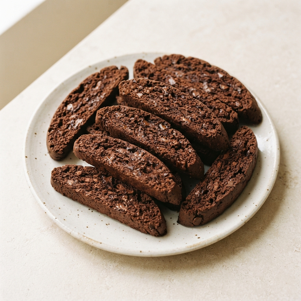 Double Chocolate Biscotti Cookies