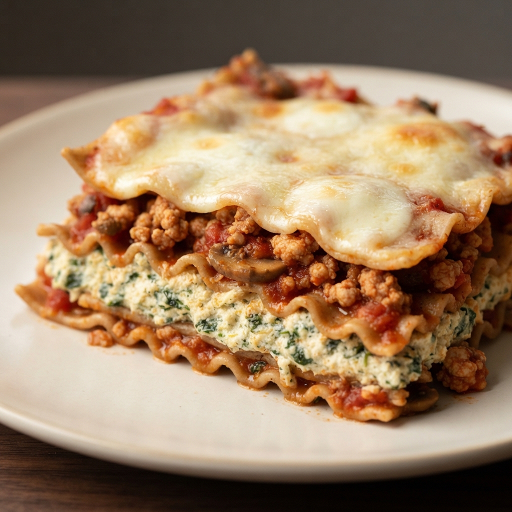 Delicious Spinach and Turkey Lasagna