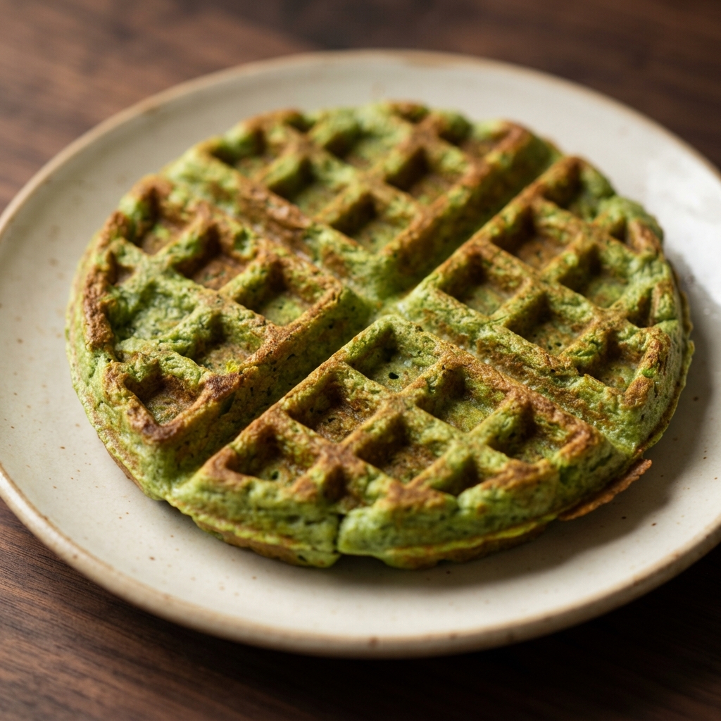 Spinach Power Waffles