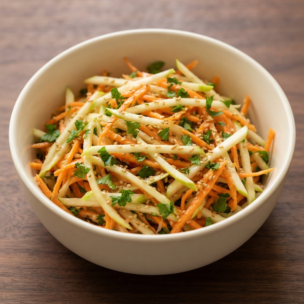 Crisp Apple and Carrot Shred Salad