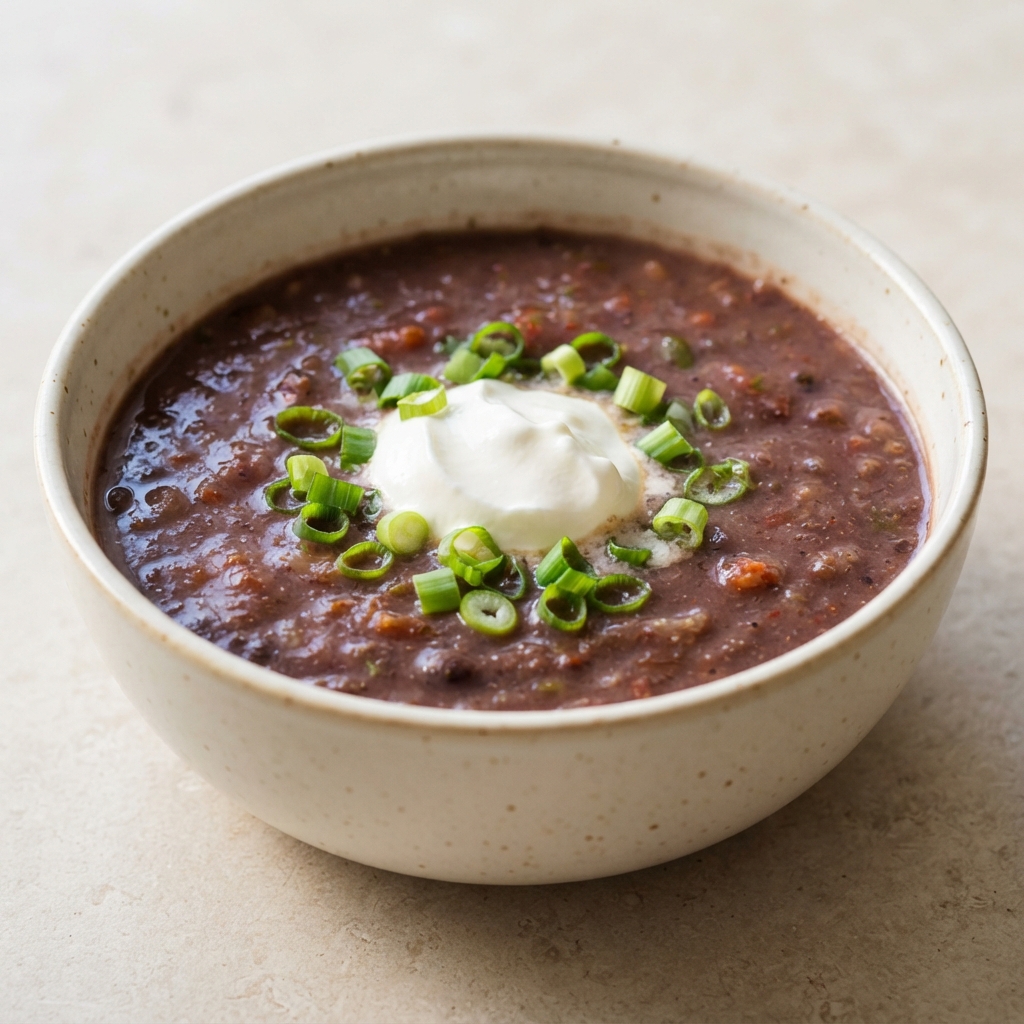 Salsa-Black Bean Blender Soup