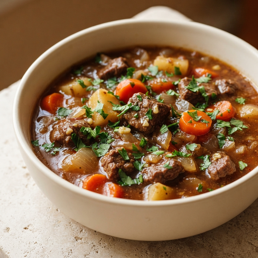 Hearty Beef and Guinness Irish Stew