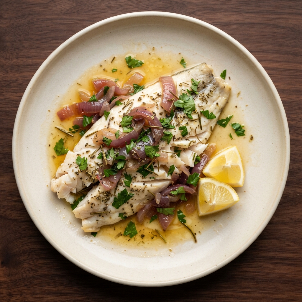 Mediterranean-Style Branzino