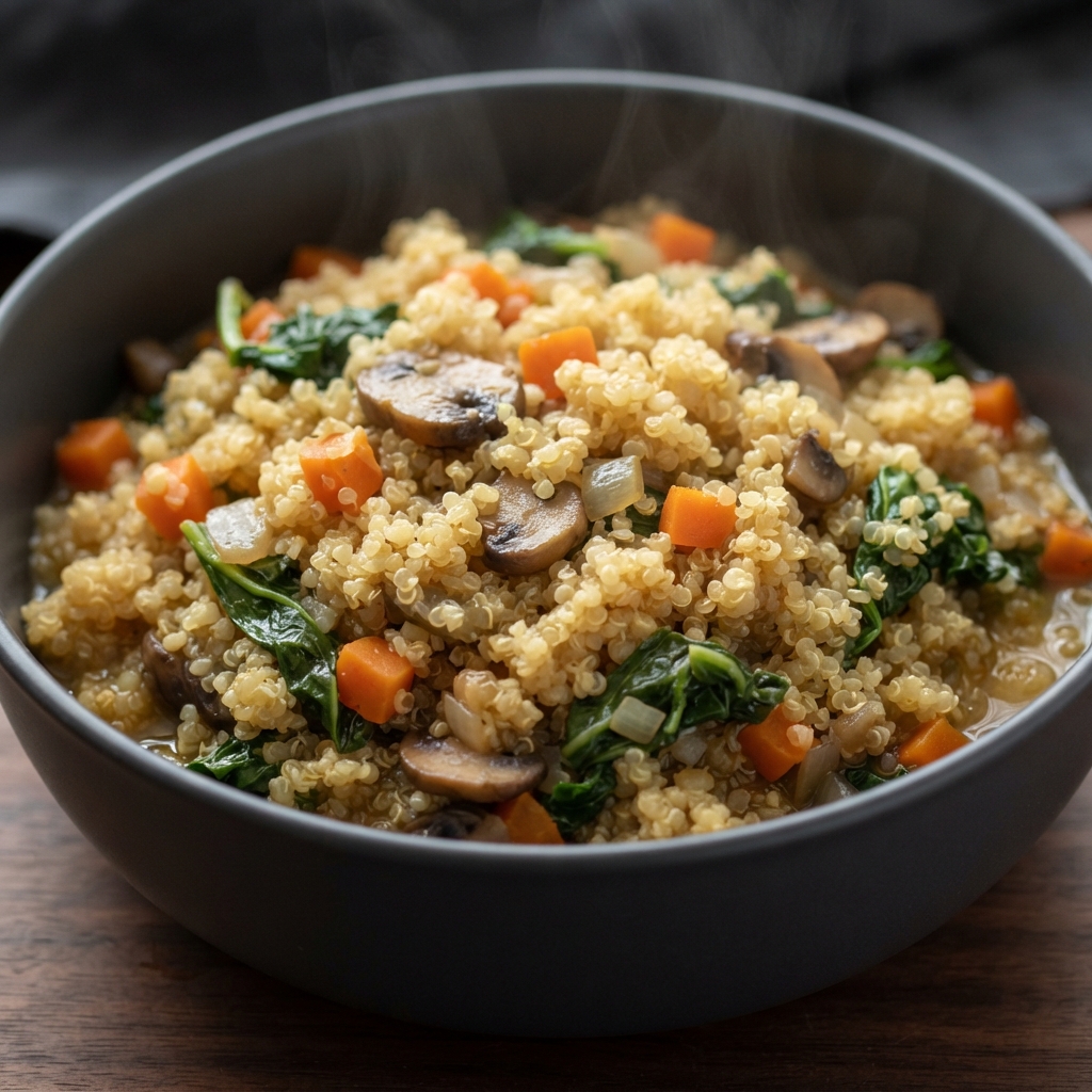 Hearty Vegetarian Quinoa Pilaf