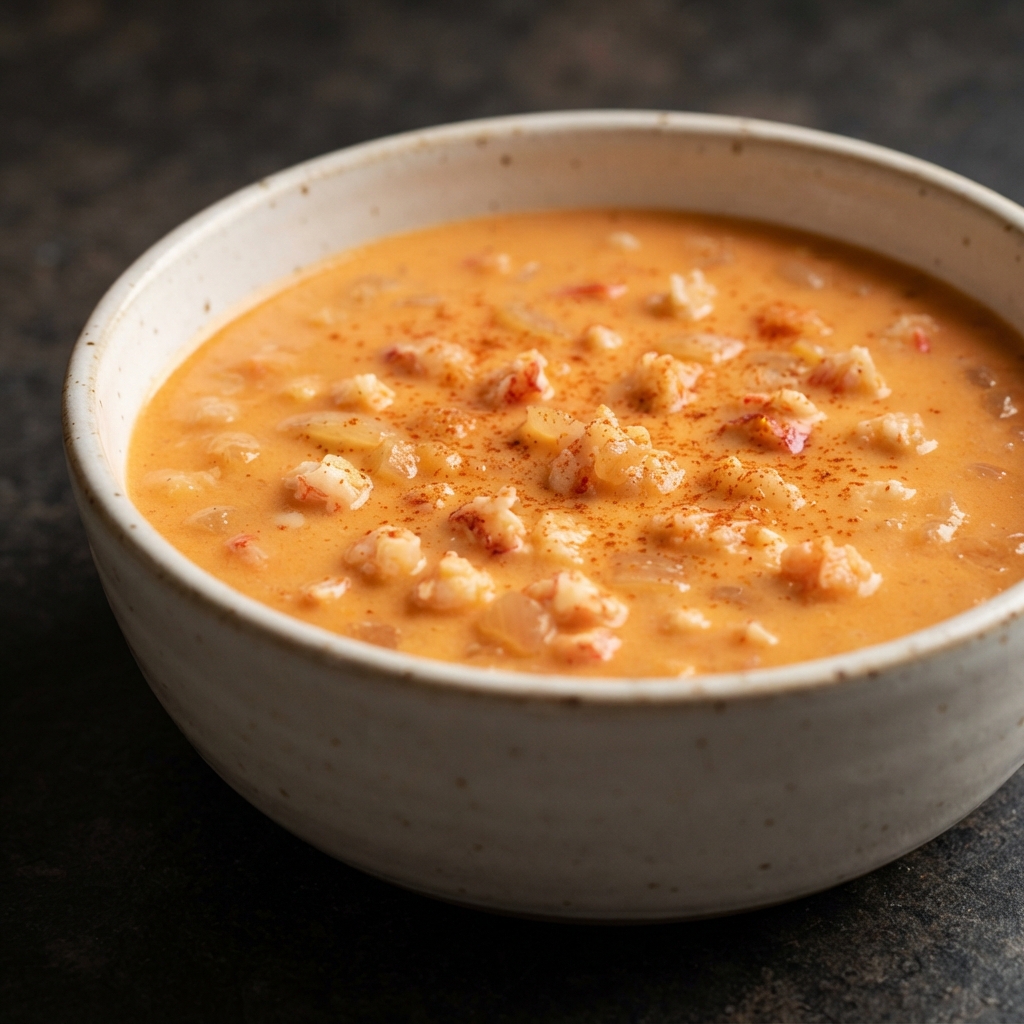 Weeknight Creamy Imitation Lobster Bisque