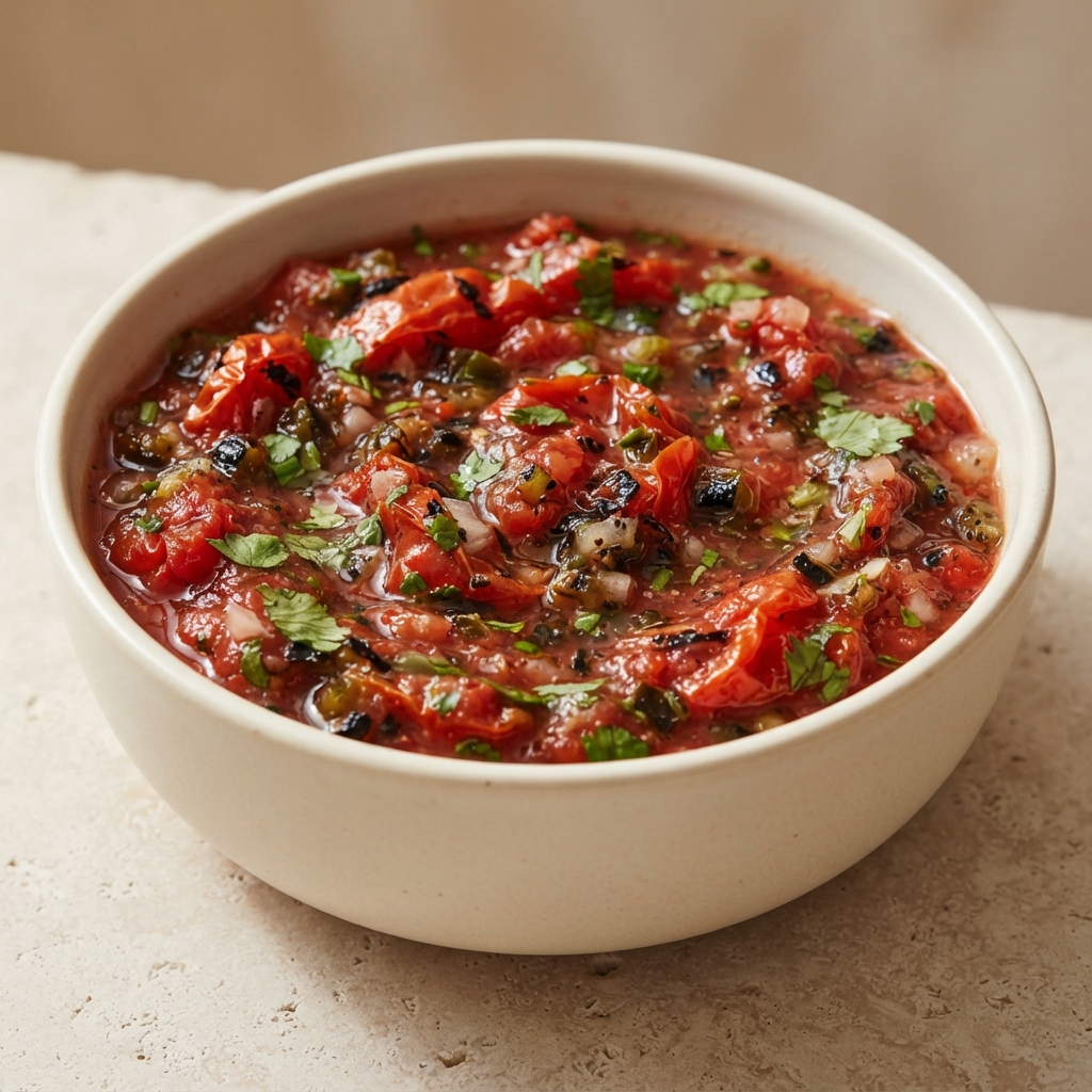 Charred Chile Tomato Salsa