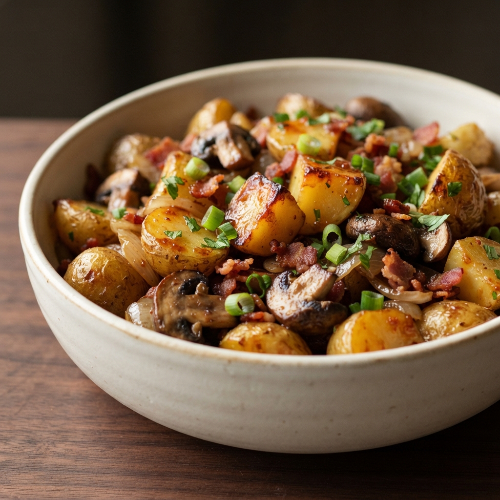 Roasted Potato Salad with Balsamic Glaze