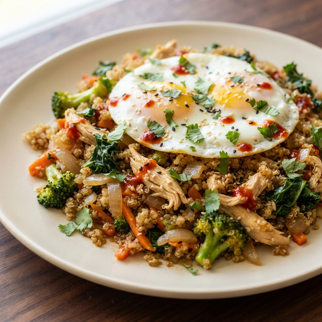 Morning Asian-Style Quinoa Stir-Fry