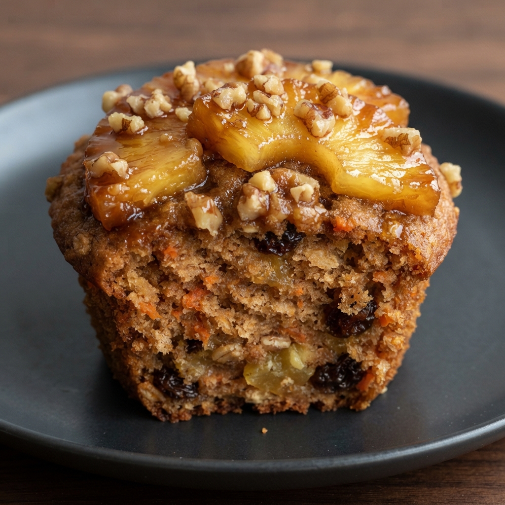 Pineapple Upside-Down Carrot Muffins