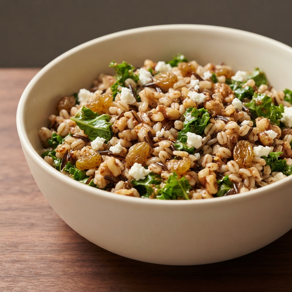 Ekaterina's Kale and Wild Rice Grain Salad