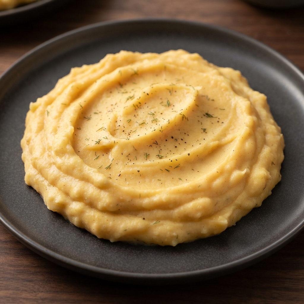 Autumn-Spiced Mashed Potatoes with Acorn Squash