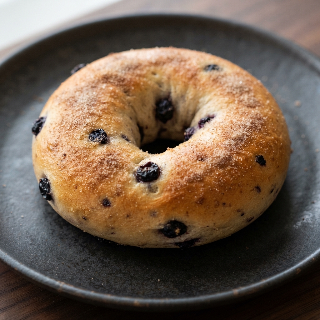 Air Fryer Blueberry Bagels with 2-Ingredient Dough