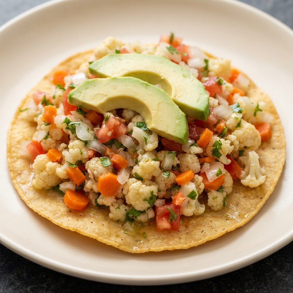 Quick Cauliflower Ceviche