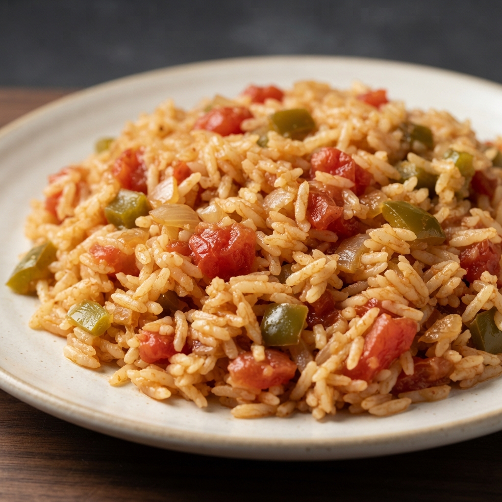 Tomato Pepper Spanish-Style Rice