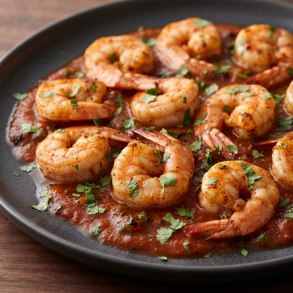 Grilled Tex-Mex Shrimp with Charred Salsa