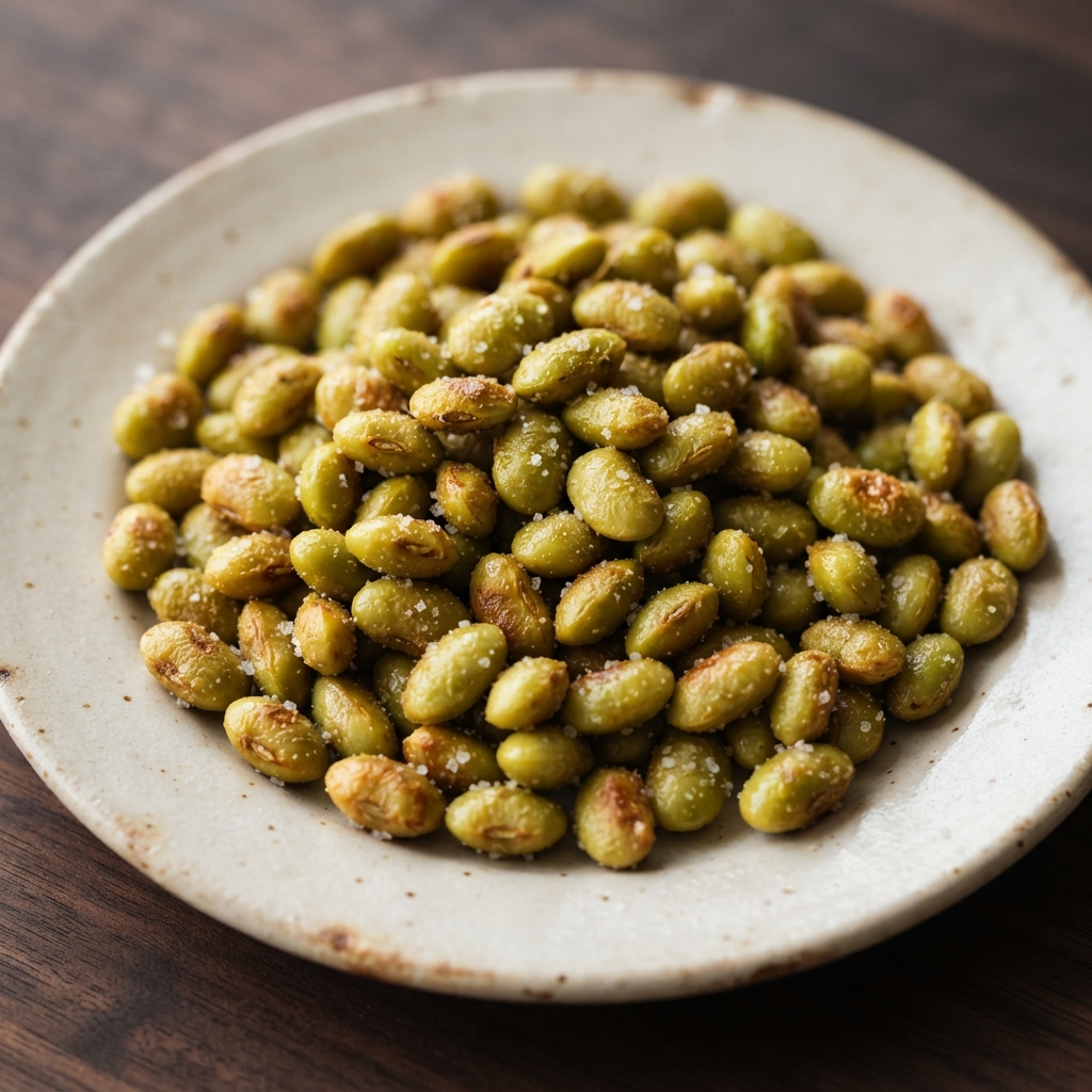 Crispy Roasted Edamame Bites