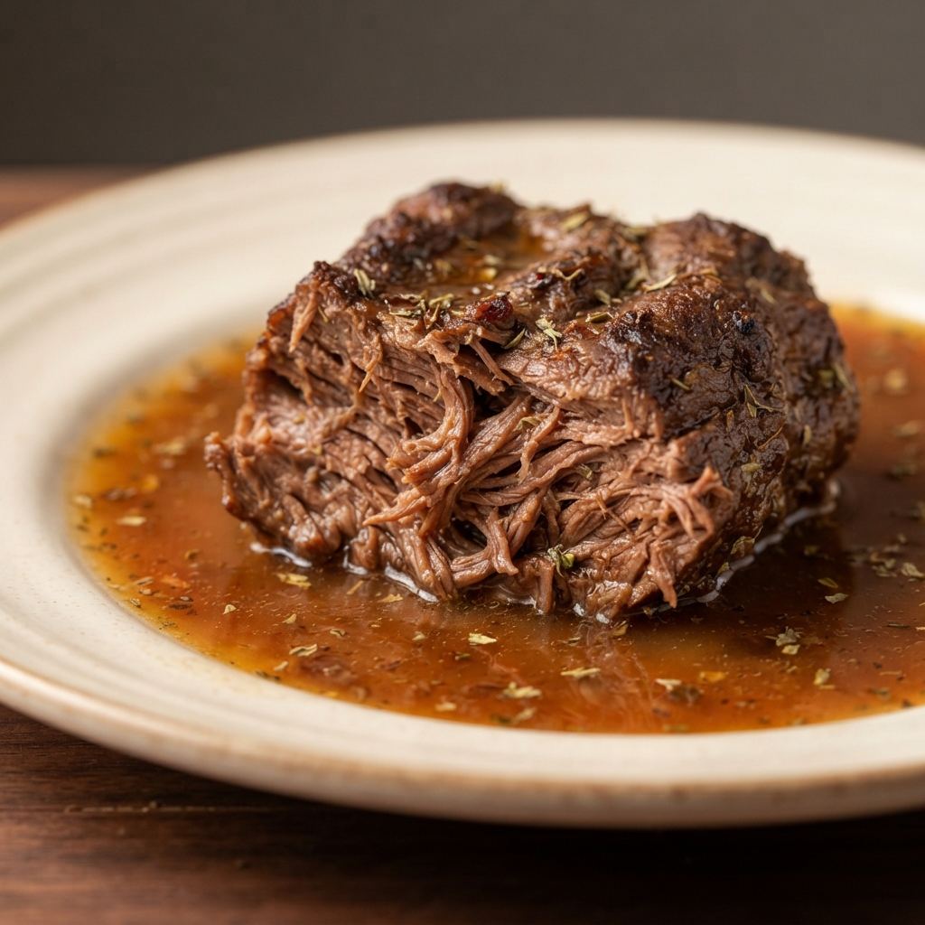 Slow Cooker Pot Roast with Rich Au Jus