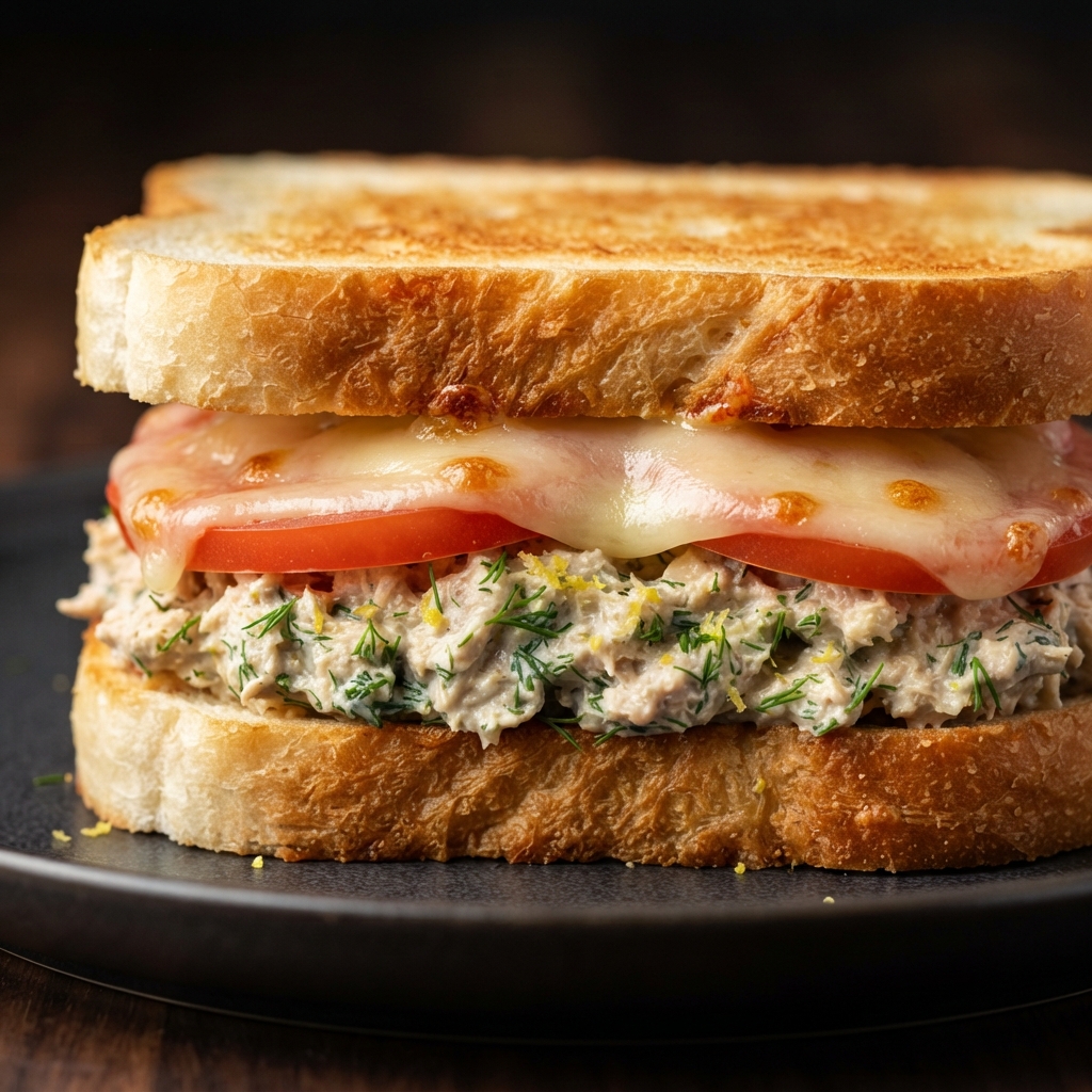 Bright Lemon-Dill Tuna Melt Sandwiches
