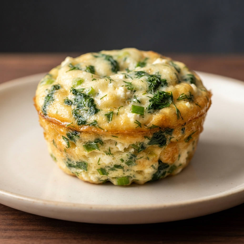 Greek Spinach & Feta Egg Muffins