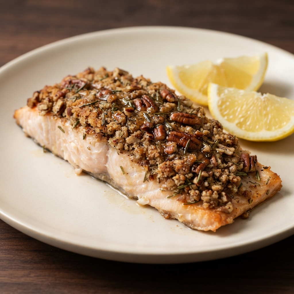 Air-Fried Trout with Crunchy Pecan Crust