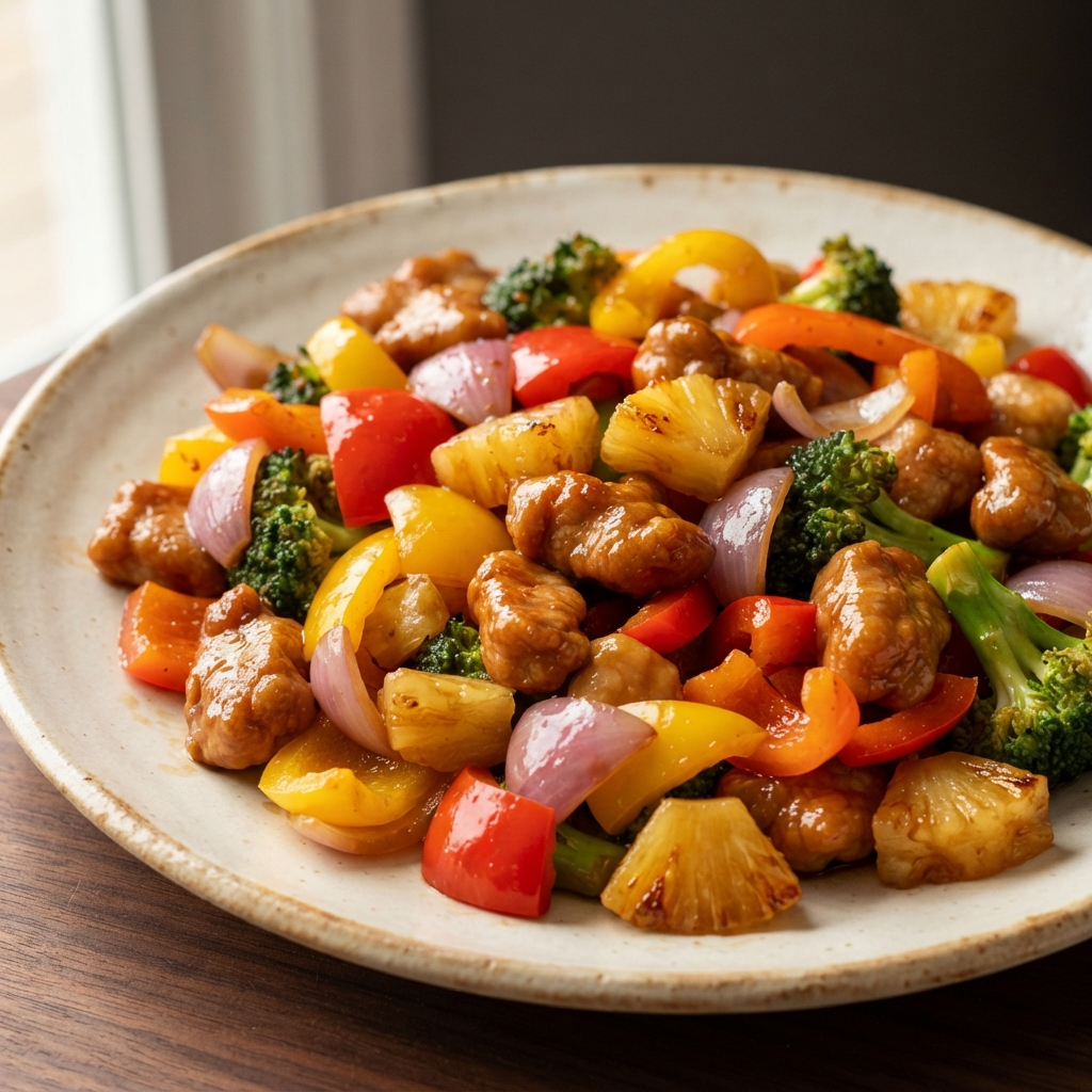 Sweet-and-Sour Pork Skillet Stir-Fry