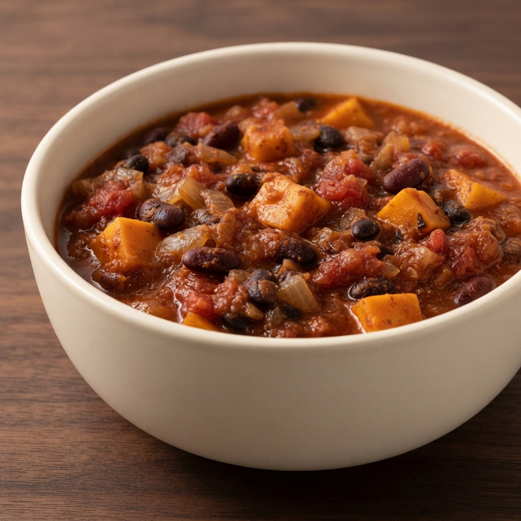 Crockpot Sweet Potato Bean Chili