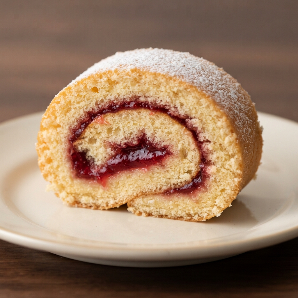 Jane's Vanilla Swiss Roll with Jelly