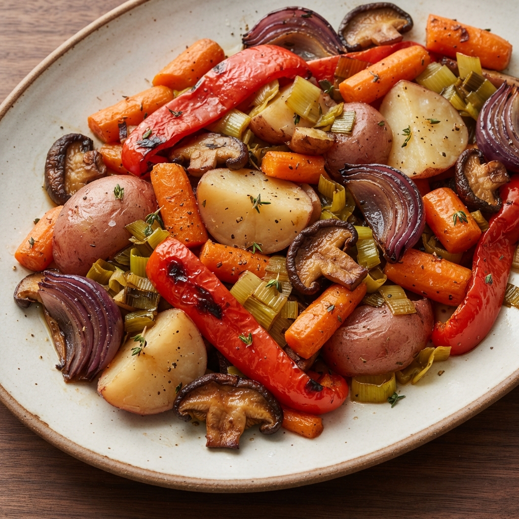 Plant-Based Oven-Roasted Vegetables